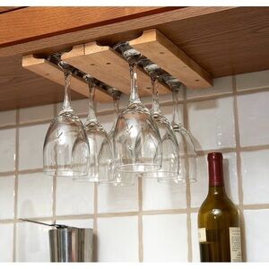 Hard Wood Wine Glass Holder